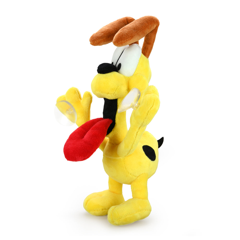 Garfield and Odie 8-inch plush suction cup window clinger by Kidrobot featuring soft fabric and colorful character details.