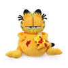 Garfield overstuffed pizza plush toy, 13-inch medium-sized stuffed animal by Kidrobot featuring Garfield's face and pizza design.