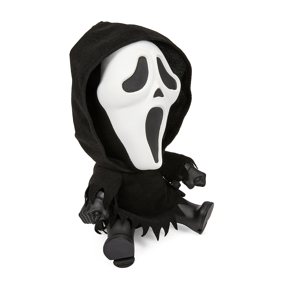 Ghost Face Glow-in-the-Dark Roto Phunny plush toy featuring a soft, spooky plush with glowing eyes and detailed ghost face design.