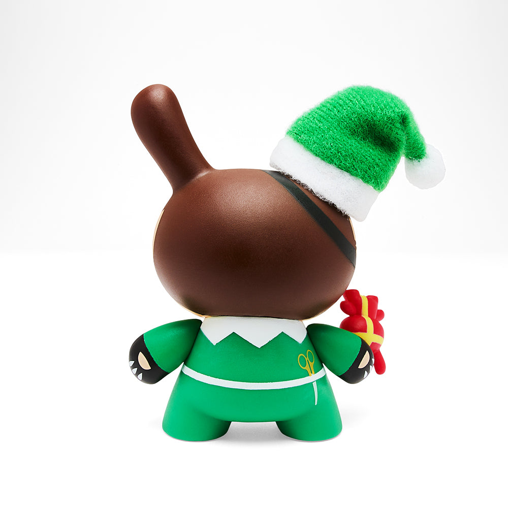 Kidrobot Go Elf Yourself 3" Holiday Dunny Nice Edition collectible figure with festive elf design and holiday-themed details.