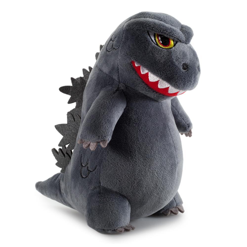 Godzilla 8-inch Phunny plush by Kidrobot featuring a soft, collectible plush toy with detailed design of the iconic monster.
