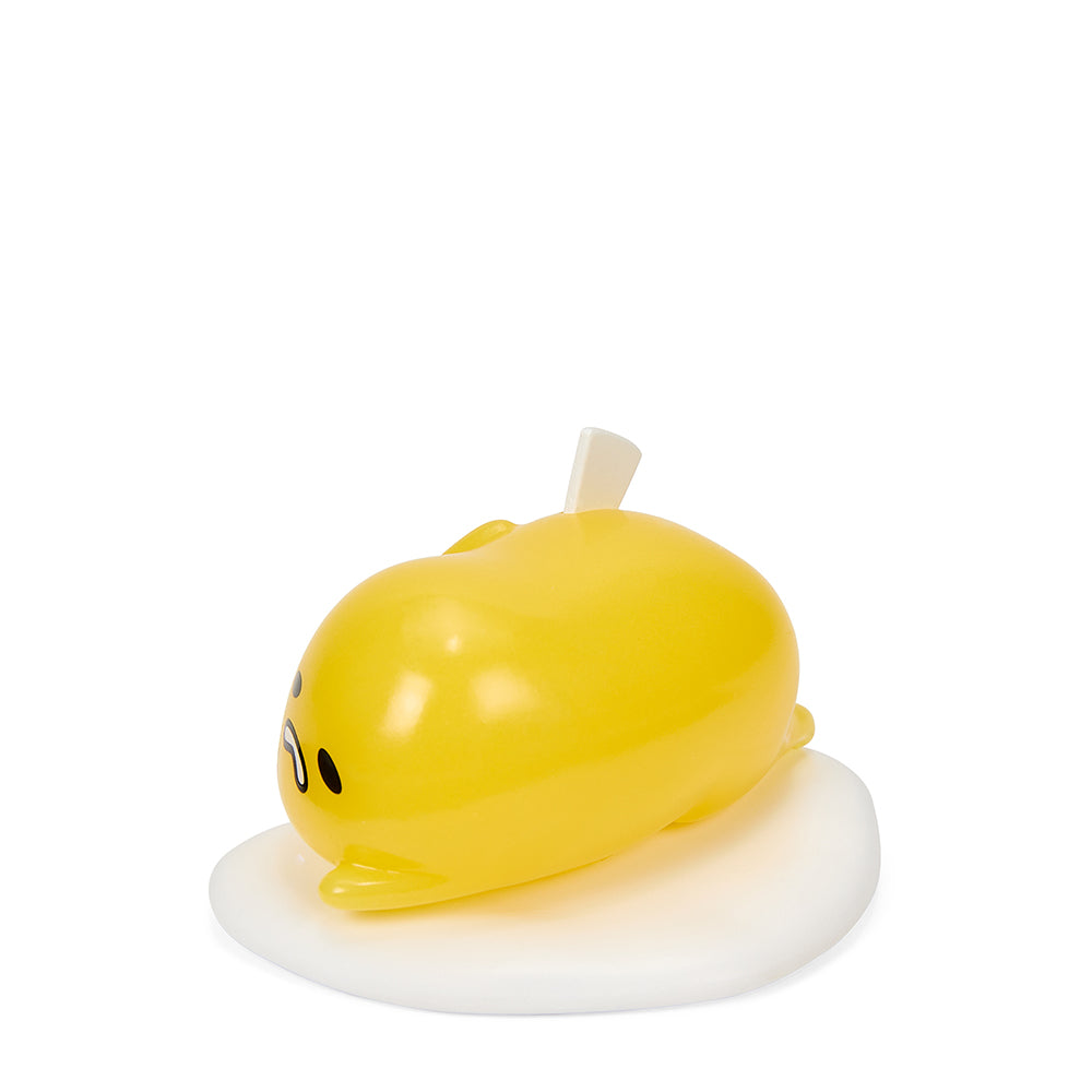 Sanrio Gudetama the Lazy Egg vinyl art figures 2-pack, featuring humorous lazy egg characters in a playful pose.