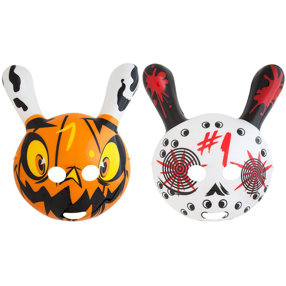 Halloween Dunny mask by Brandt Peters featuring Jacko design, detailed illustration, and vibrant colors, designed by Tristan Eaton.