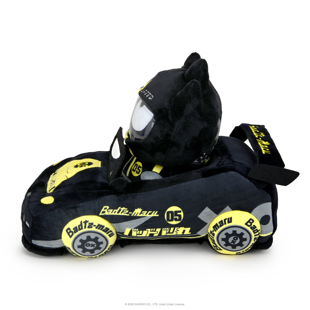 Sanrio Badtz-maru 13-inch plush from Hello Kitty and Friends Tokyo Speed Racer collection, soft and cuddly character toy.