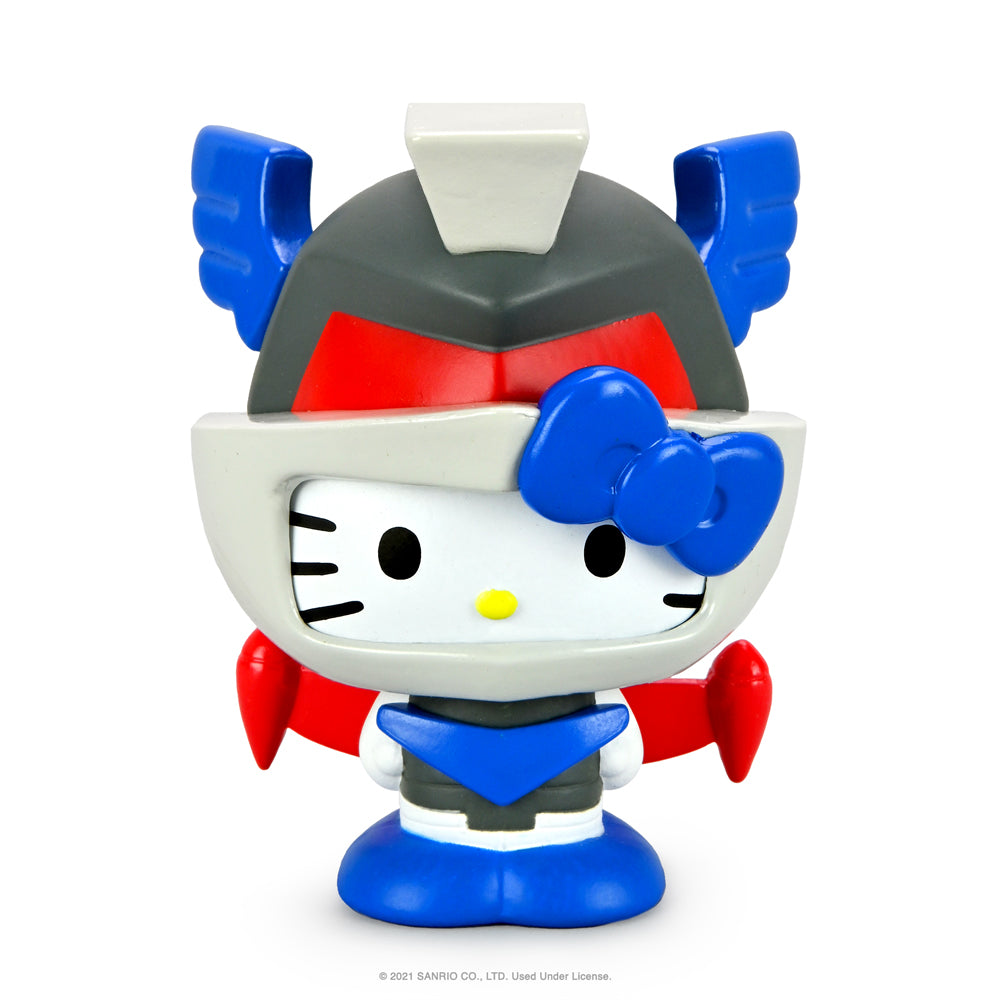 Hello Kitty® Kaiju Monsters 3-inch collectible vinyl figure by Kidrobot, featuring Aquados with blue wave design.