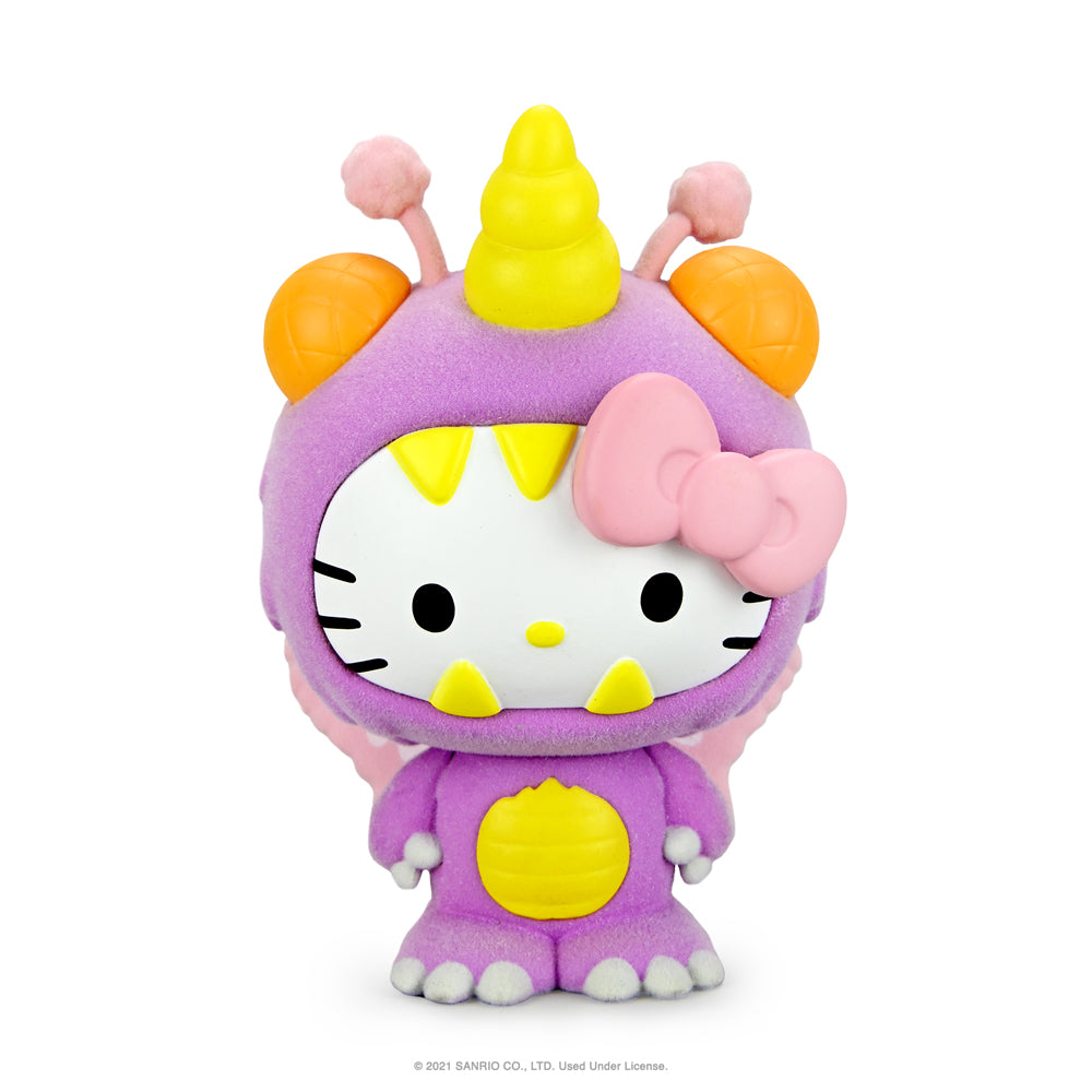 Hello Kitty Kaiju Monsters 3-inch collectible vinyl figure by Kidrobot featuring Aquados Blue Wave from Sanrio's mini figure series.