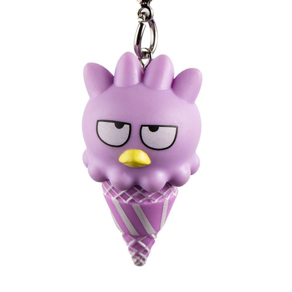 Sanrio Hello Ice Cream Cone vinyl keychain by Kidrobot, featuring colorful ice cream cone design on a small collectible keychain