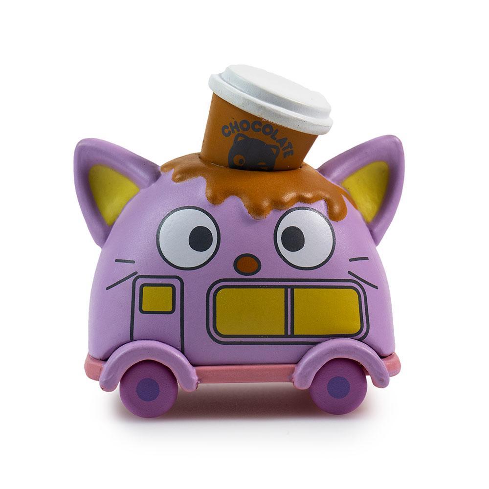 Sanrio Hello Kitty micro vehicle art figure by Kidrobot in a sealed blind bag, vinyl collectible toy with detailed design.