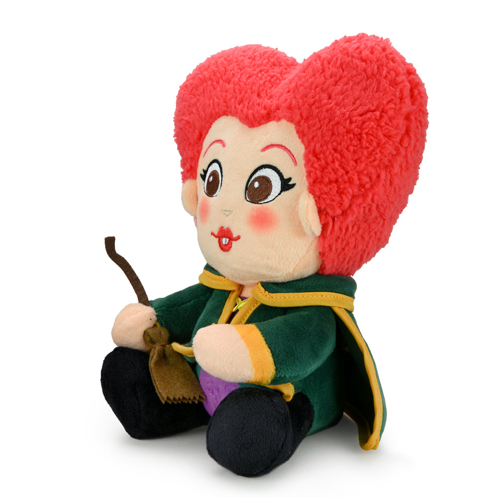 Disney Hocus Pocus Winifred Sanderson 8-inch Phunny Plush by Kidrobot, soft fabric, detailed character design, perfect for fans and collectors.