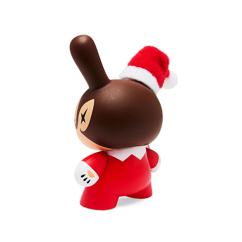 Kidrobot Holiday Dunny set featuring 3-inch Nice and Evil Elf figures from the Go Elf Yourself collection.