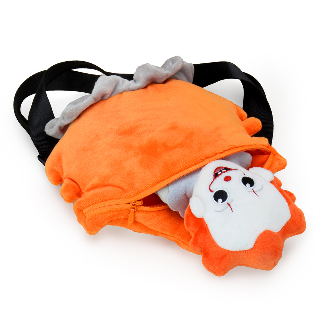 IT Pennywise plush toy from the Phunny Pack featuring a soft, detailed depiction of the iconic clown character.