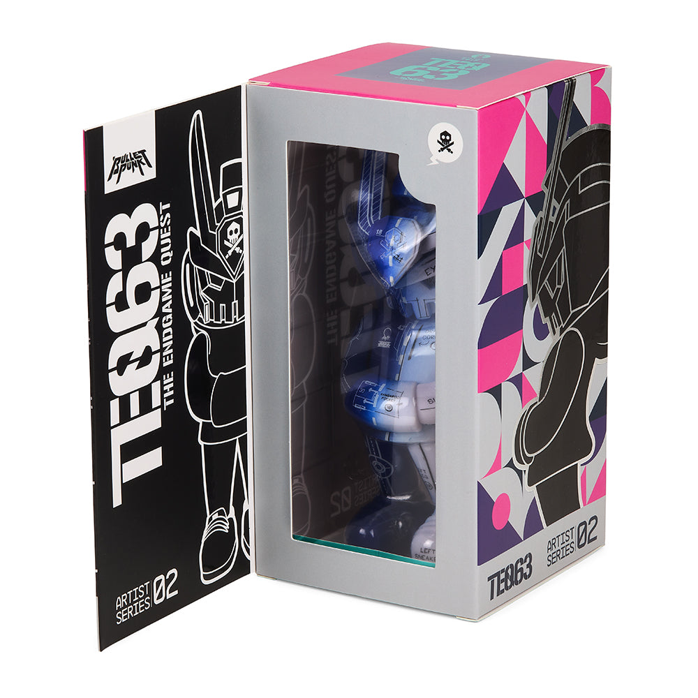 Sergio Mancini x Quiccs TEQ63 6” Art Figure - Blueprint Edition (SDCC 2022 Exclusive) - Kidrobot - Shop Designer Art Toys at Kidrobot.com
