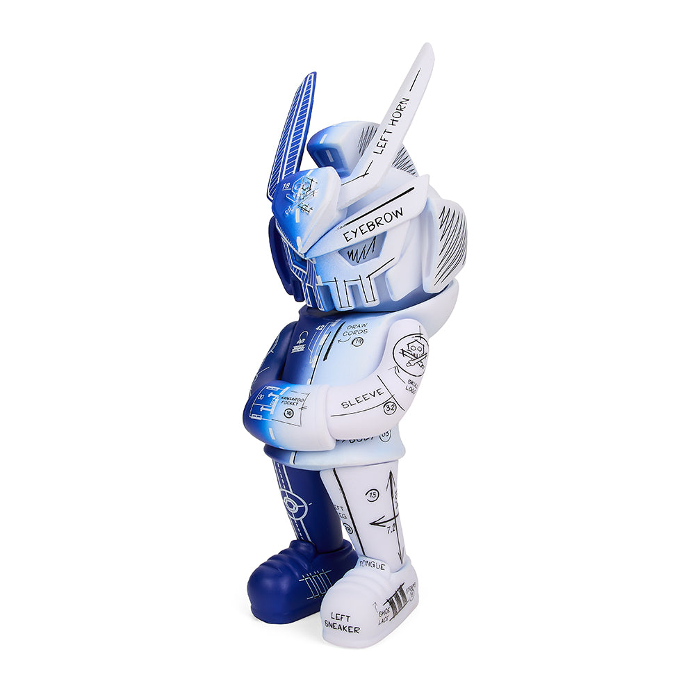 Sergio Mancini x Quiccs TEQ63 6” Art Figure - Blueprint Edition (SDCC 2022 Exclusive) - Kidrobot - Shop Designer Art Toys at Kidrobot.com