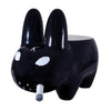 Black Kidrobot Art Giant Smorkin' Labbit stool featuring bold, cartoon-style design and detailed illustration for unique home decor.