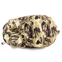Kidrobot Art Giant Camo Smorkin' Labbit stool featuring a colorful camo ...