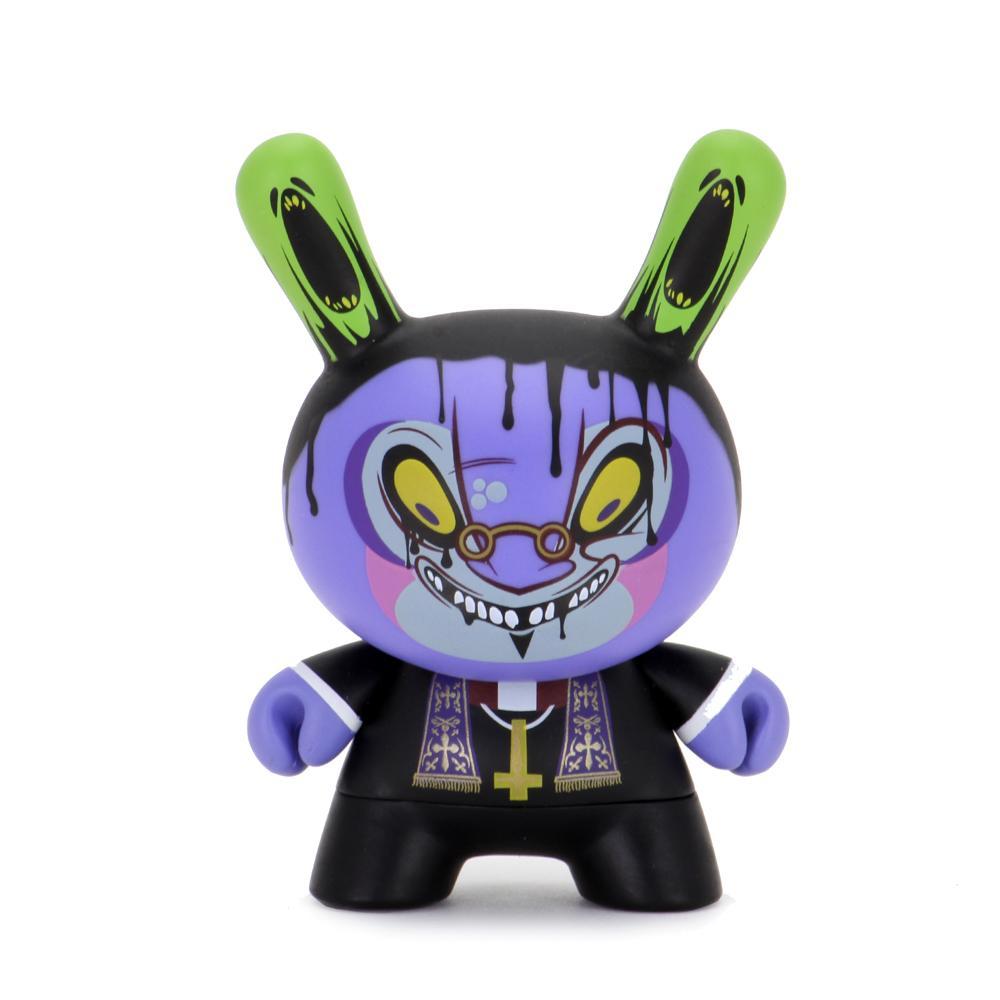 Kidrobot Exquisite Corpse Dunny figure from the series, featuring unique, artistic design in a blind box packaging.