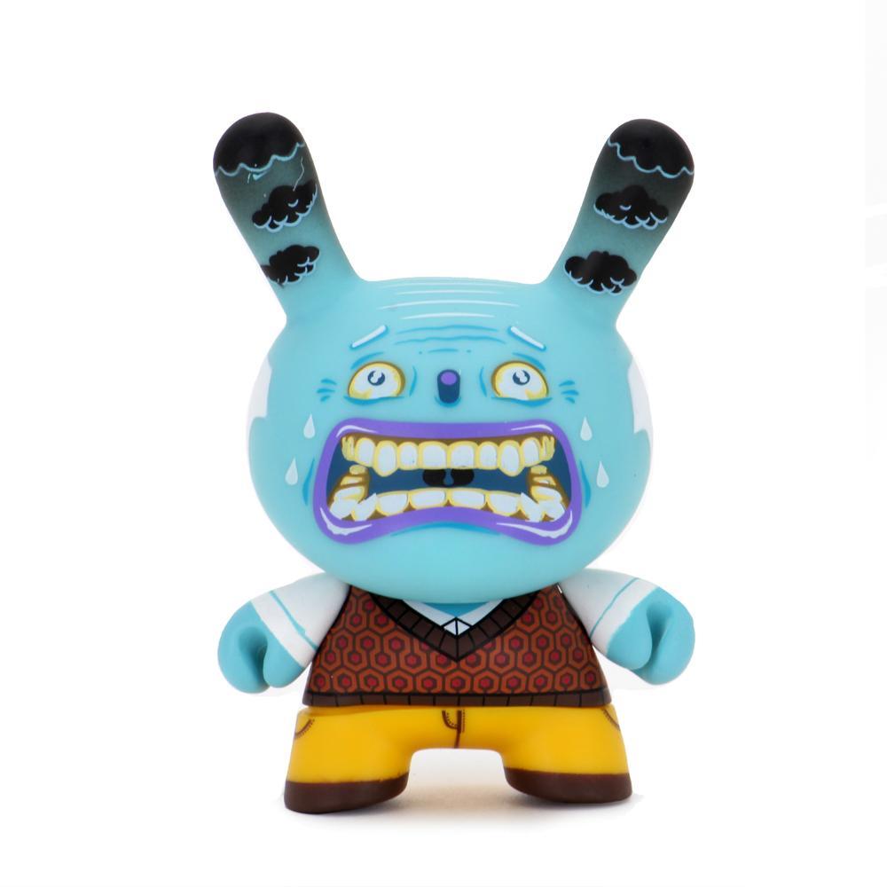 Kidrobot Exquisite Corpse Dunny figure from the Dunny Series, detailed collectible art toy in a blind box packaging.