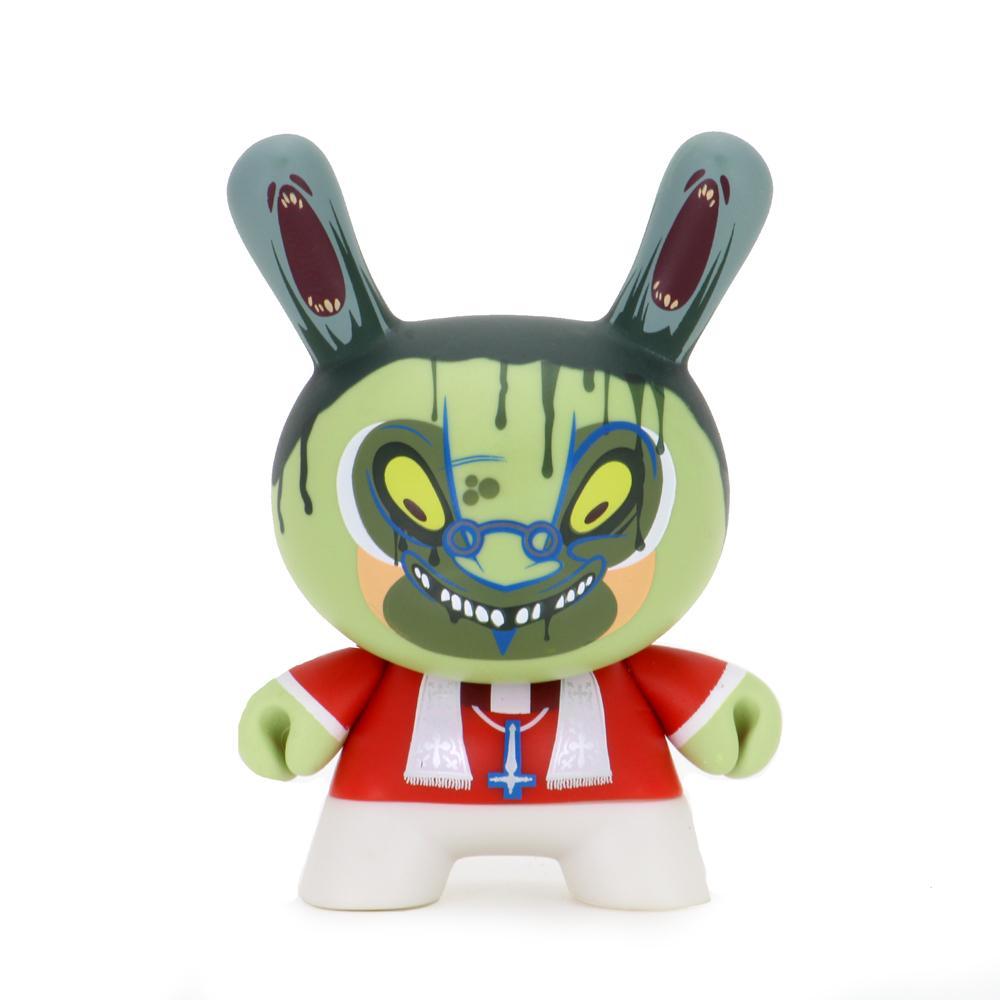 Kidrobot Exquisite Corpse Dunny figure from the Series, a collectible designer toy with unique art design, shown in a blind box.