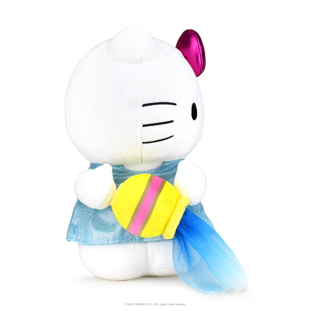 Sanrio Kidrobot Hello Kitty Zodiac Aquarius medium plush toy with detailed Aquarius-themed design and soft plush material.