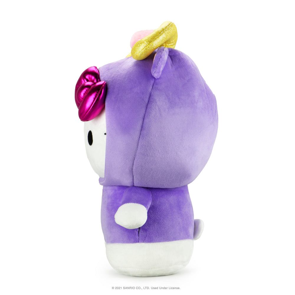 Kidrobot Hello Kitty Aries Zodiac plush by Sanrio featuring a soft, medium-sized plush of Hello Kitty dressed as Aries in a natural pose.