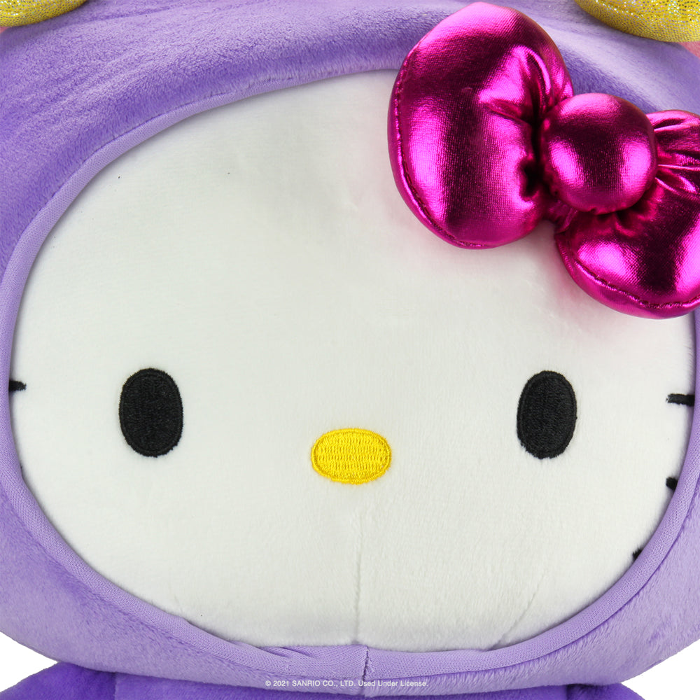 Sanrio Kidrobot Hello Kitty Zodiac Aries plush, medium-sized soft plush toy with Aries-themed design and detailed character features.