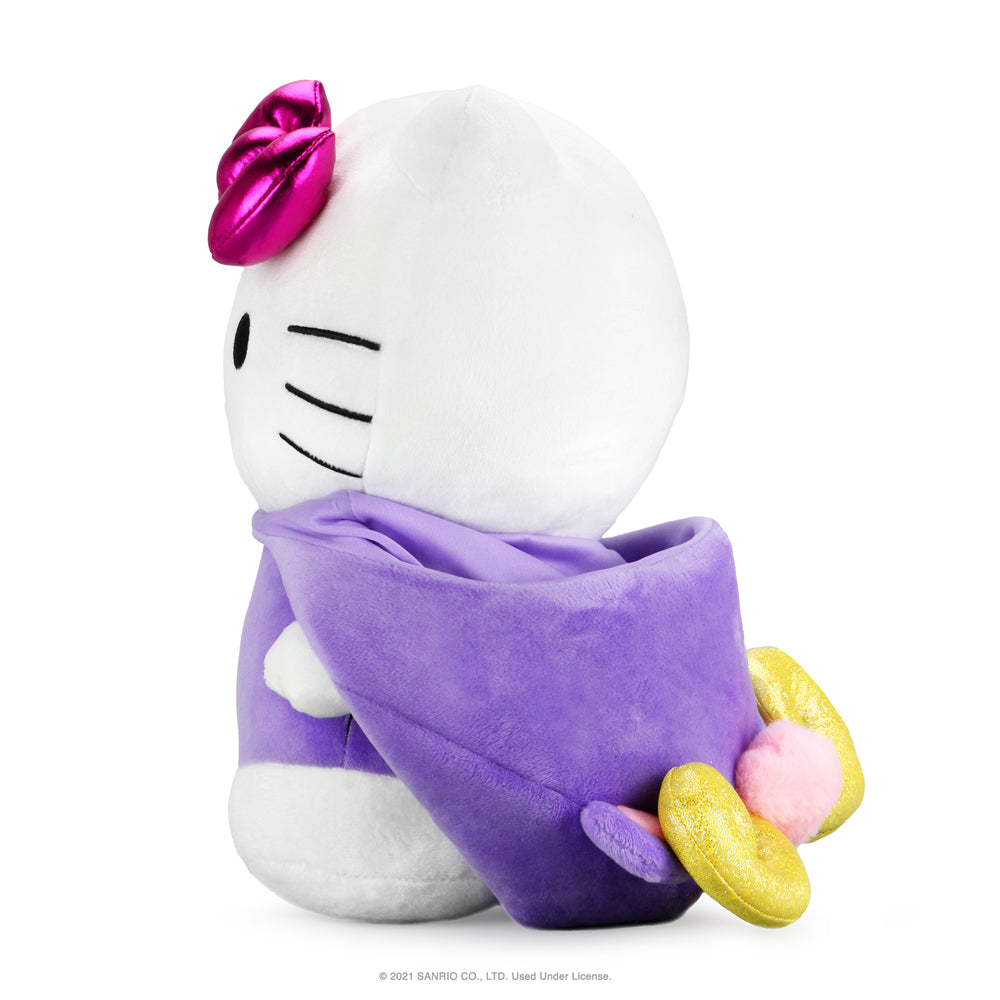 Sanrio Kidrobot Hello Kitty Aries Zodiac plush toy, soft medium plush with Aries design, perfect for collectors and fans.