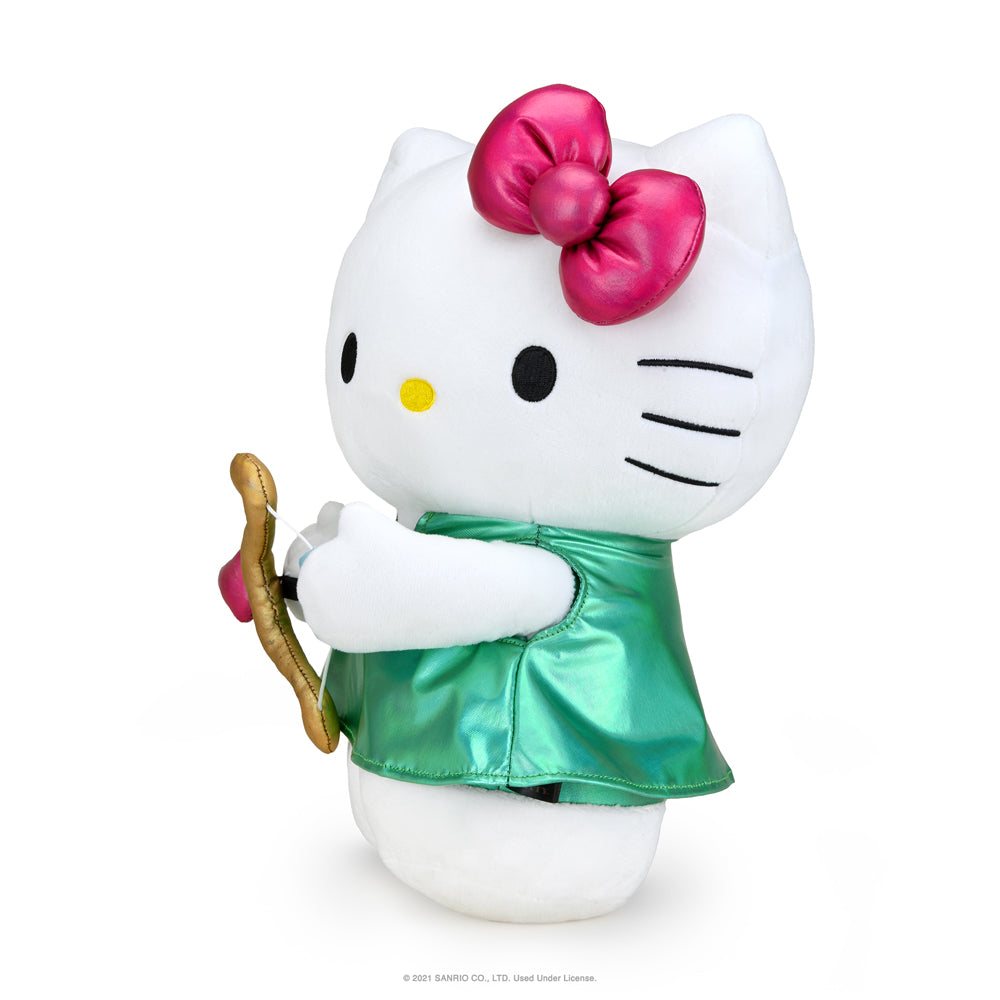 Sanrio Kidrobot Hello Kitty Zodiac Medium Plush Sagittarius Edition featuring a soft plush Hello Kitty in Sagittarius-themed design.