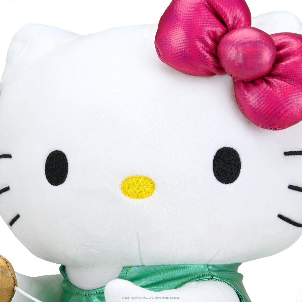 Sanrio Kidrobot Hello Kitty Zodiac Medium Plush Sagittarius Edition featuring a soft plush Hello Kitty in Sagittarius costume.