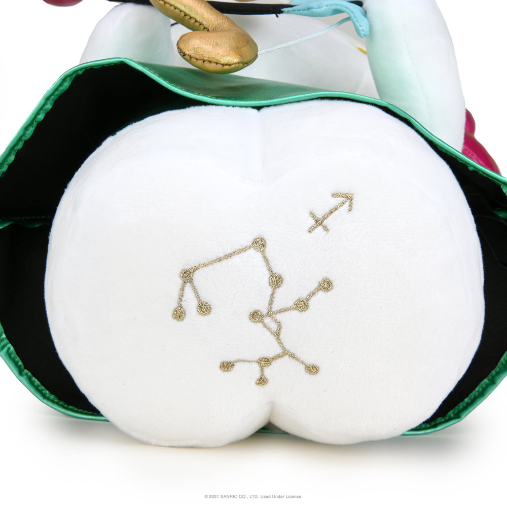 Sanrio Kidrobot Hello Kitty Sagittarius Zodiac plush, medium size, soft fabric, detailed star sign design, collectible cuddly toy