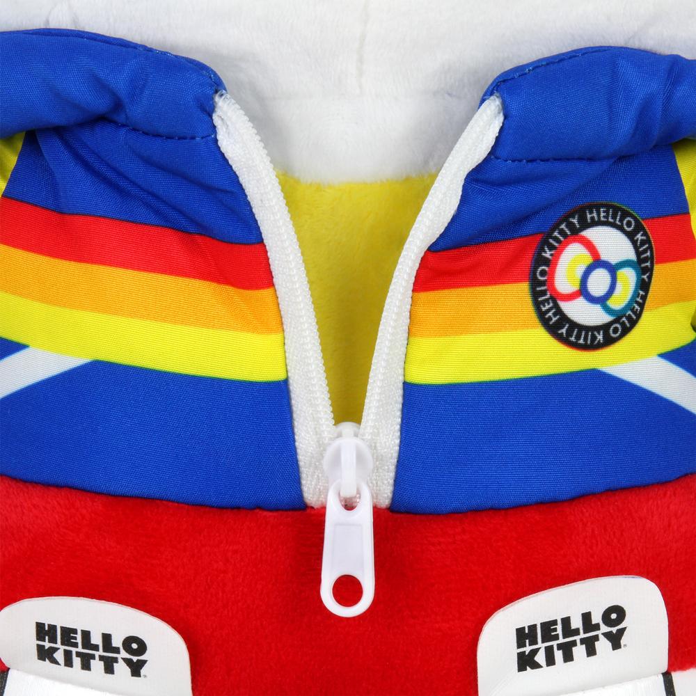 Kidrobot x Hello Kitty Sports Plush by Sanrio, soft plush toy featuring Hello Kitty in sporty attire with pink accents.
