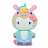 Kidrobot x Hello Kitty unicorn 8-inch vinyl art figure in prismatic edition featuring colorful, shiny finish and whimsical design.