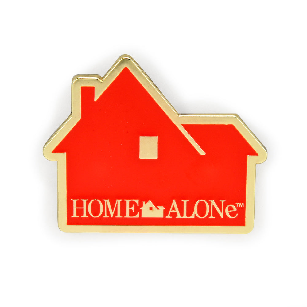 Kidrobot x Home Alone 30th Anniversary enamel pins featuring Little Nero's Pizza in colorful enamel design.