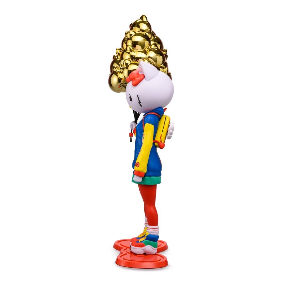 Sanrio Kidrobot Hello Kitty 20-inch vinyl art figure by Candie Bolton, nostalgic edition, detailed plush design with iconic Hello Kitty features.