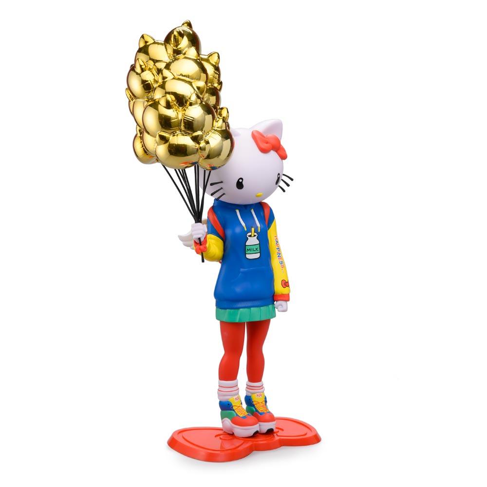 Vinyl Kidrobot x Sanrio Hello Kitty 20-inch art figure by Candie Bolton, nostalgic edition, detailed Sanrio character collectible.