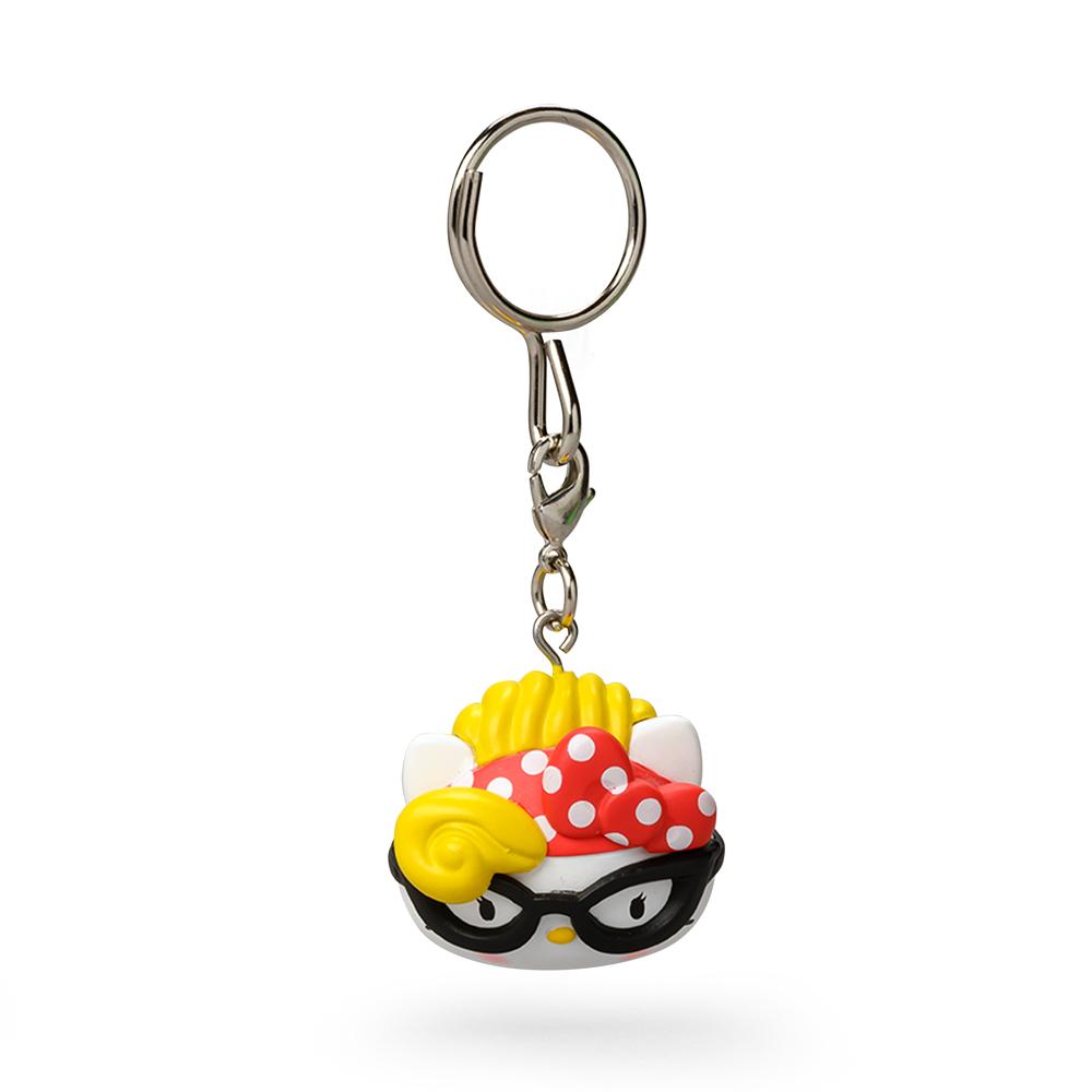 Sanrio Kidrobot Hello Kitty Time to Shine keychain featuring Hello Kitty design, bright colors, and playful style.