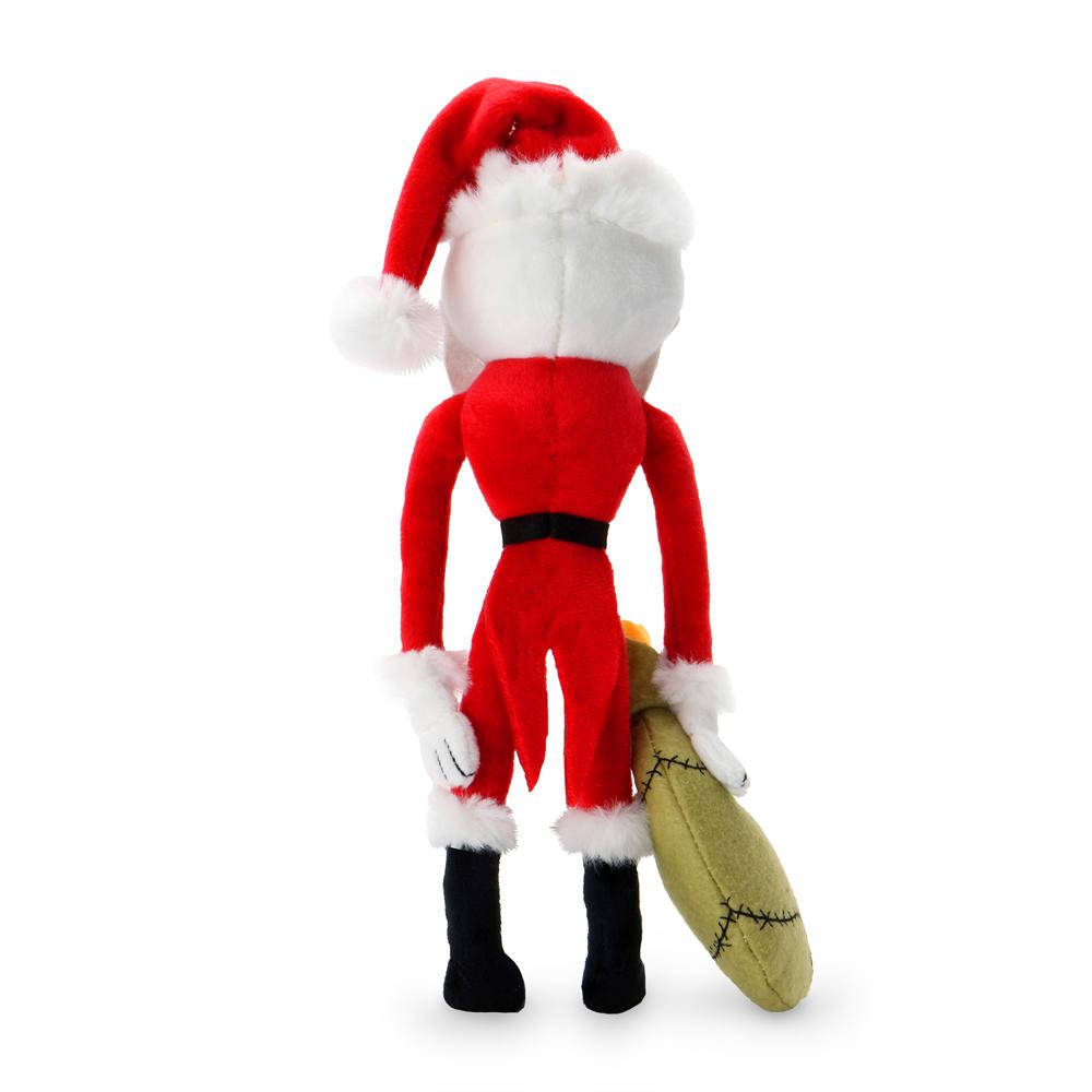 Kidrobot x Disney Nightmare Before Christmas Santa Jack 10-inch Phunny plush, soft and detailed Halloween-themed character.