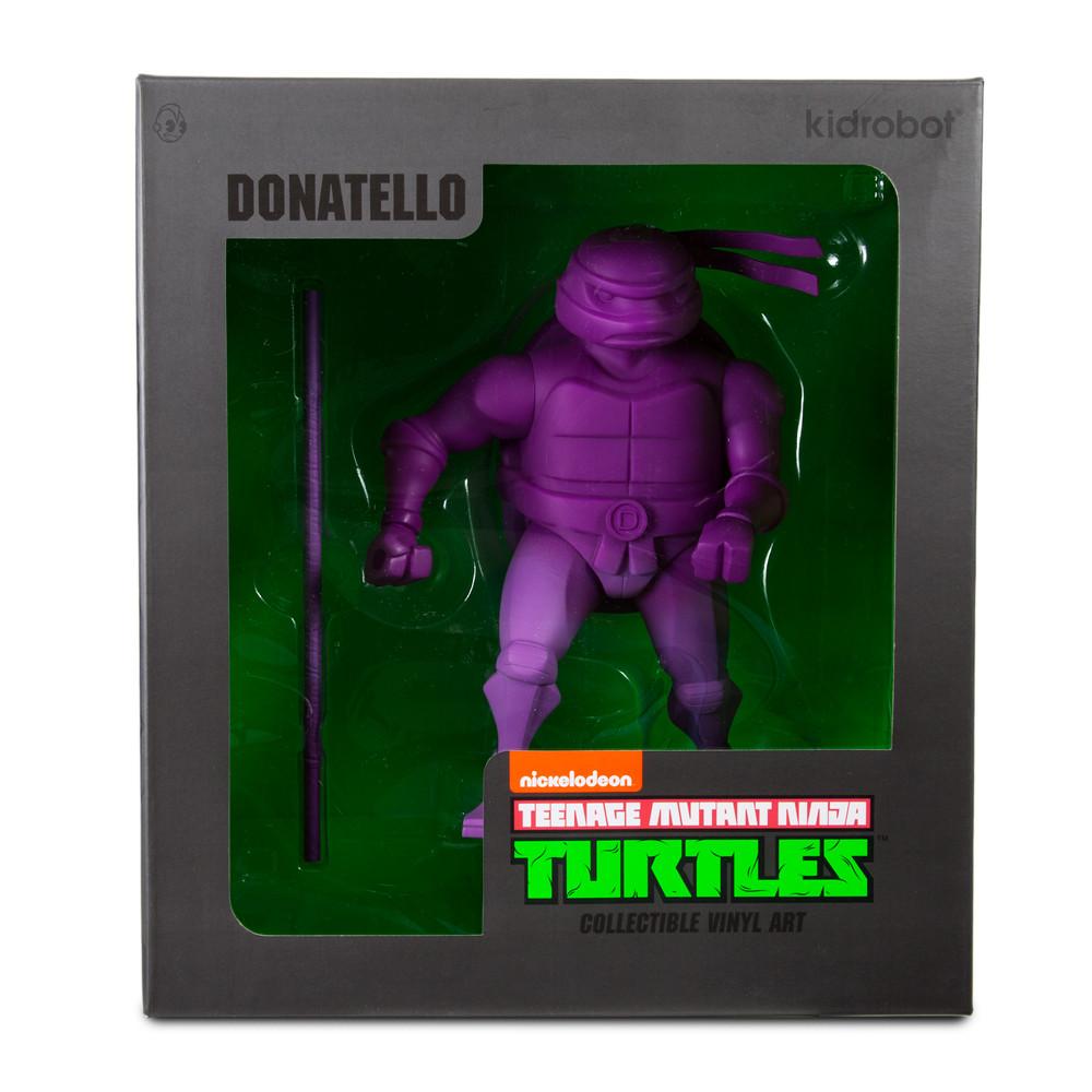 Teenage Mutant Ninja Turtles Kidrobot Donatello 8-inch medium art vinyl figure showing detailed paint and sculpting.