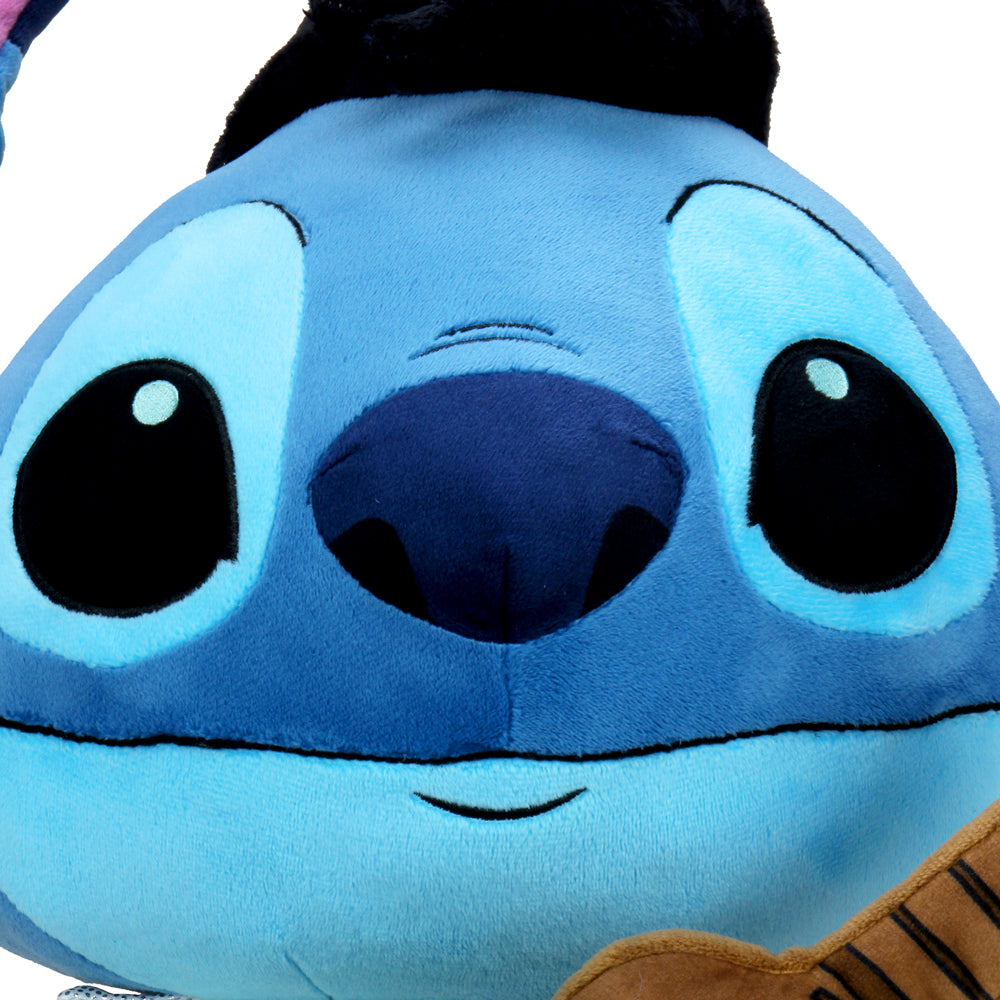 Disney Lilo and Stitch Elvis Stitch 16-inch HugMe vibrating plush toy featuring soft fabric and detailed character design.