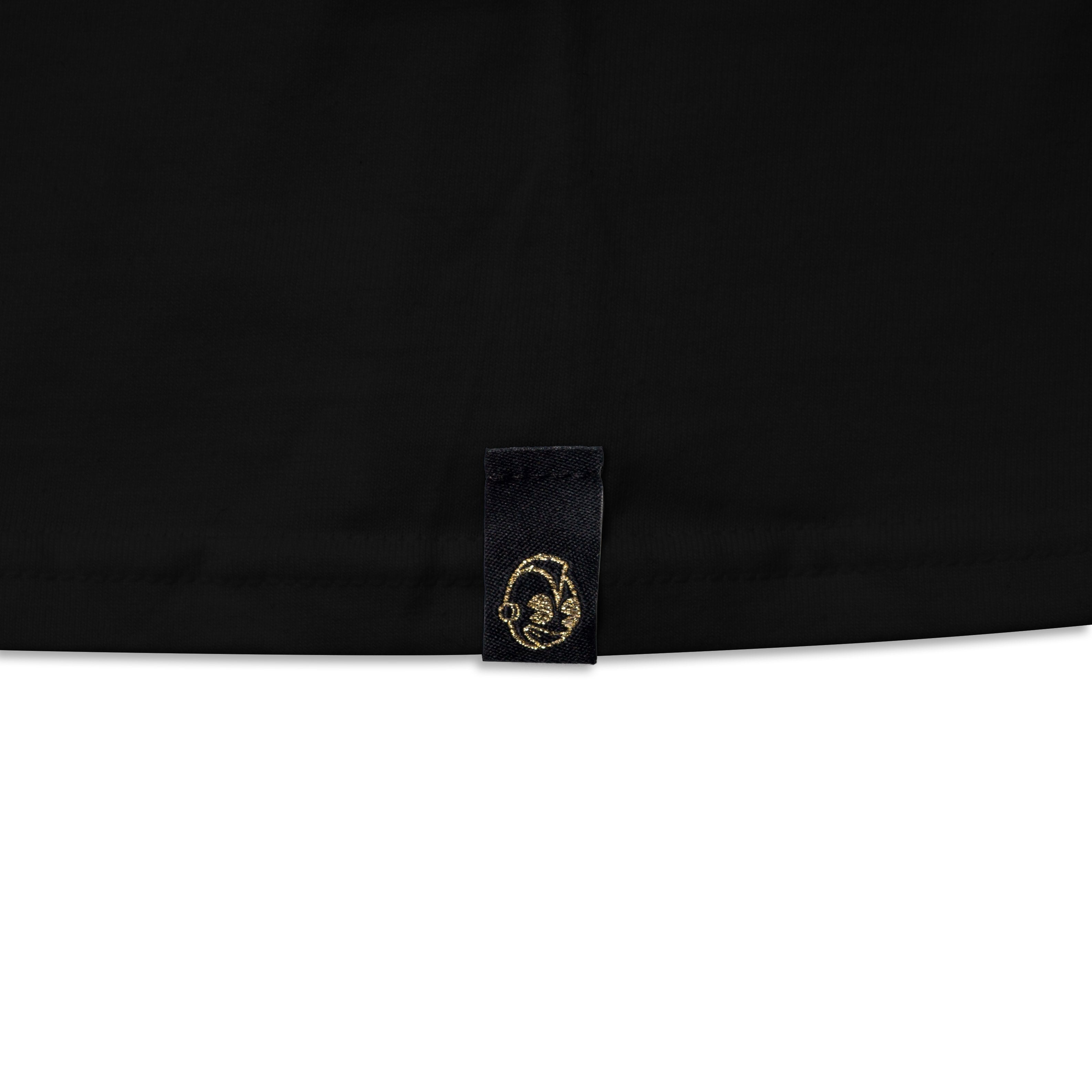 Limited edition Kidrobot BOTS black on black T-shirt in sizes S to XXL, cotton apparel with a sleek, all-black design.