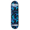 Limited Edition Kidrobot Camo Dunny skateboard deck by Tristan Eaton featuring blue camo design on wood surface.