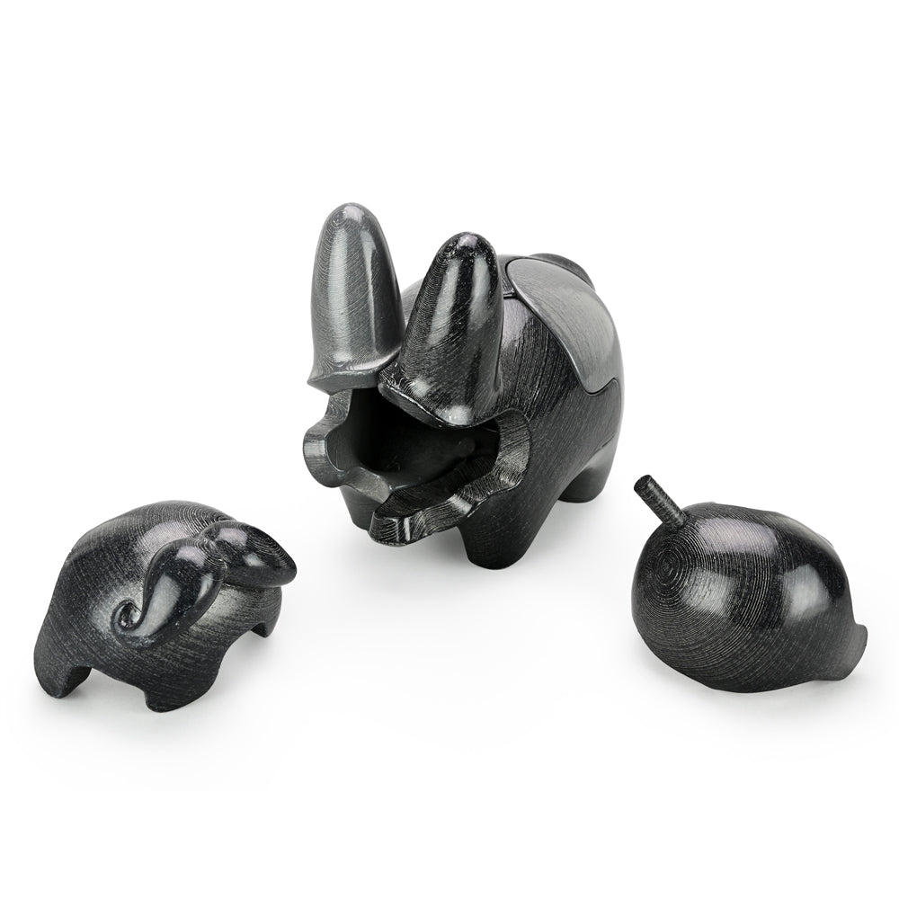 Locknesters Interchangeable Puzzle Labbit No. 1 figure with customizable parts, featuring a playful design and vibrant colors.