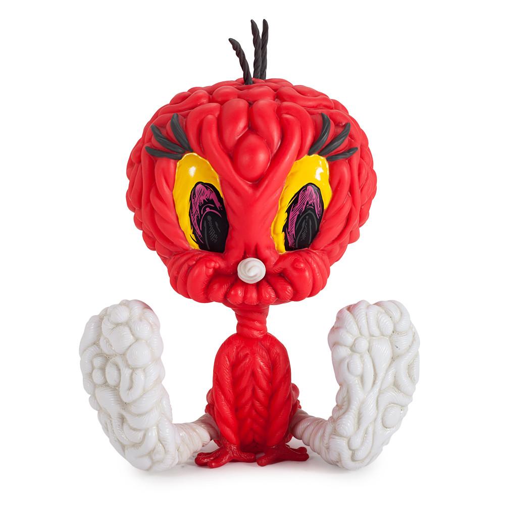 Looney Tunes Tweety Bird 8-inch vinyl art figure by Mark Dean Vecca, featuring a red-colored Tweety Bird design.