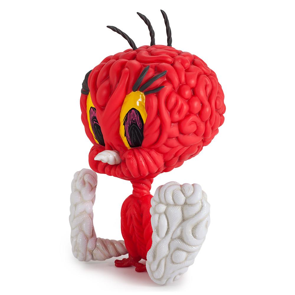 Looney Tunes Tweety Bird 8-inch vinyl art figure by Mark Dean Veca, featuring a red color and detailed design.
