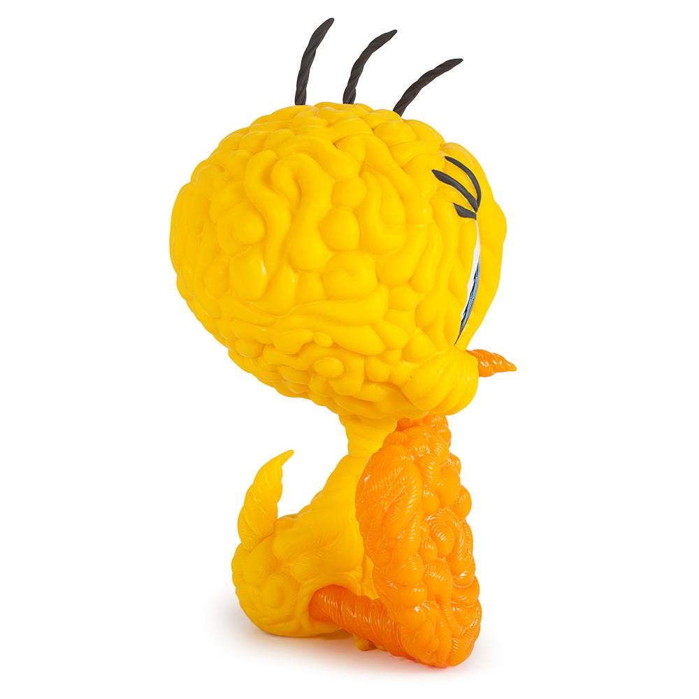 Looney Tunes Tweety Bird 8-inch vinyl art figure by Mark Dean Veca, featuring bright red color and detailed design.