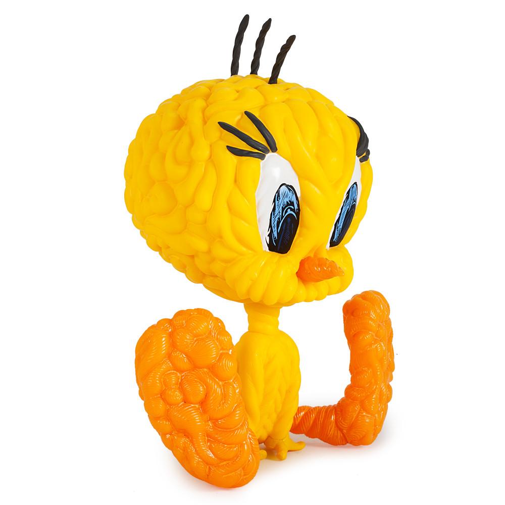 Looney Tunes Tweety Bird 8-inch vinyl art figure by Mark Dean Veca, featuring vibrant red color and detailed design.