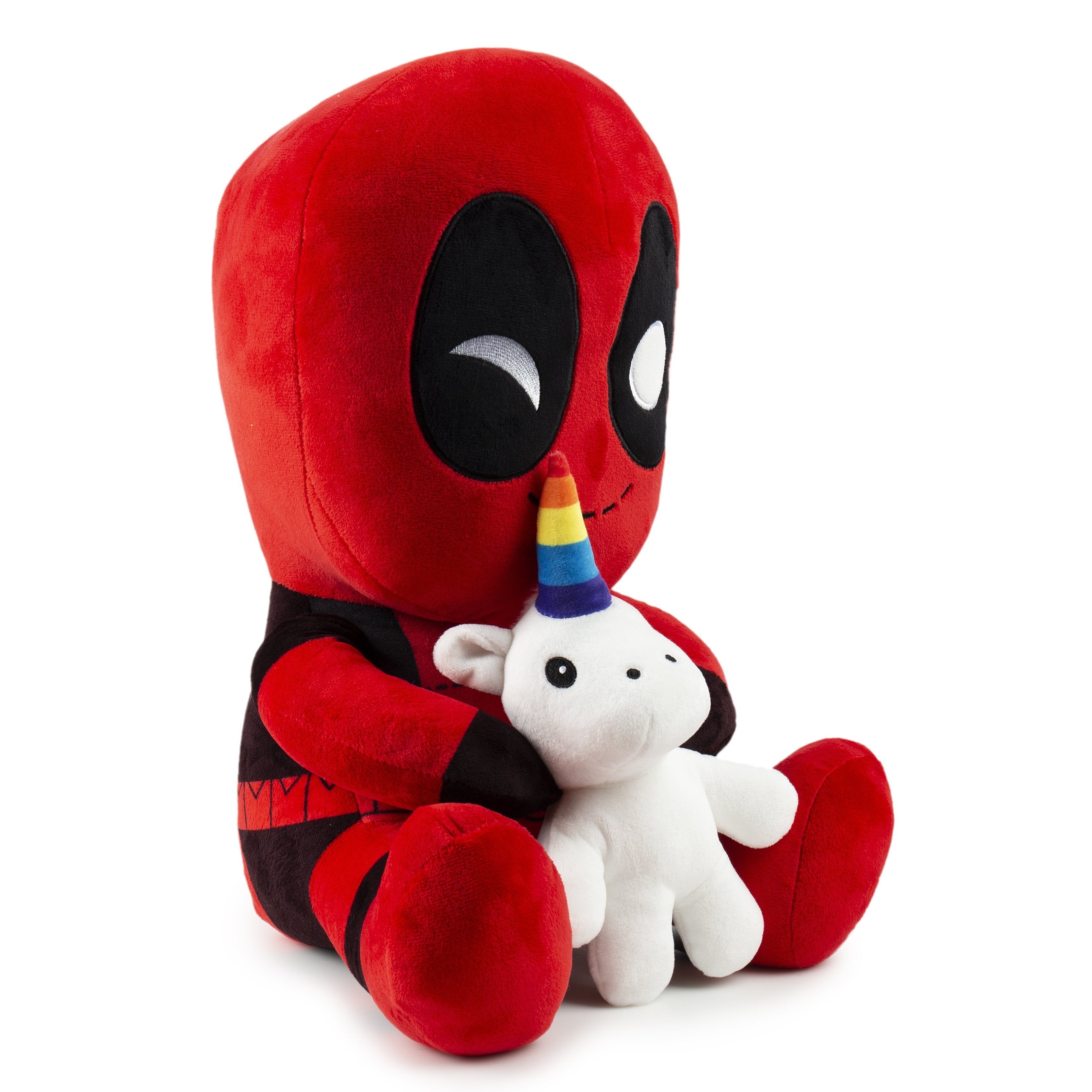 Deadpool Riding Unicorn Marvel Deadpool plush riding a unicorn HugMe vibrating plush toy, soft ...
