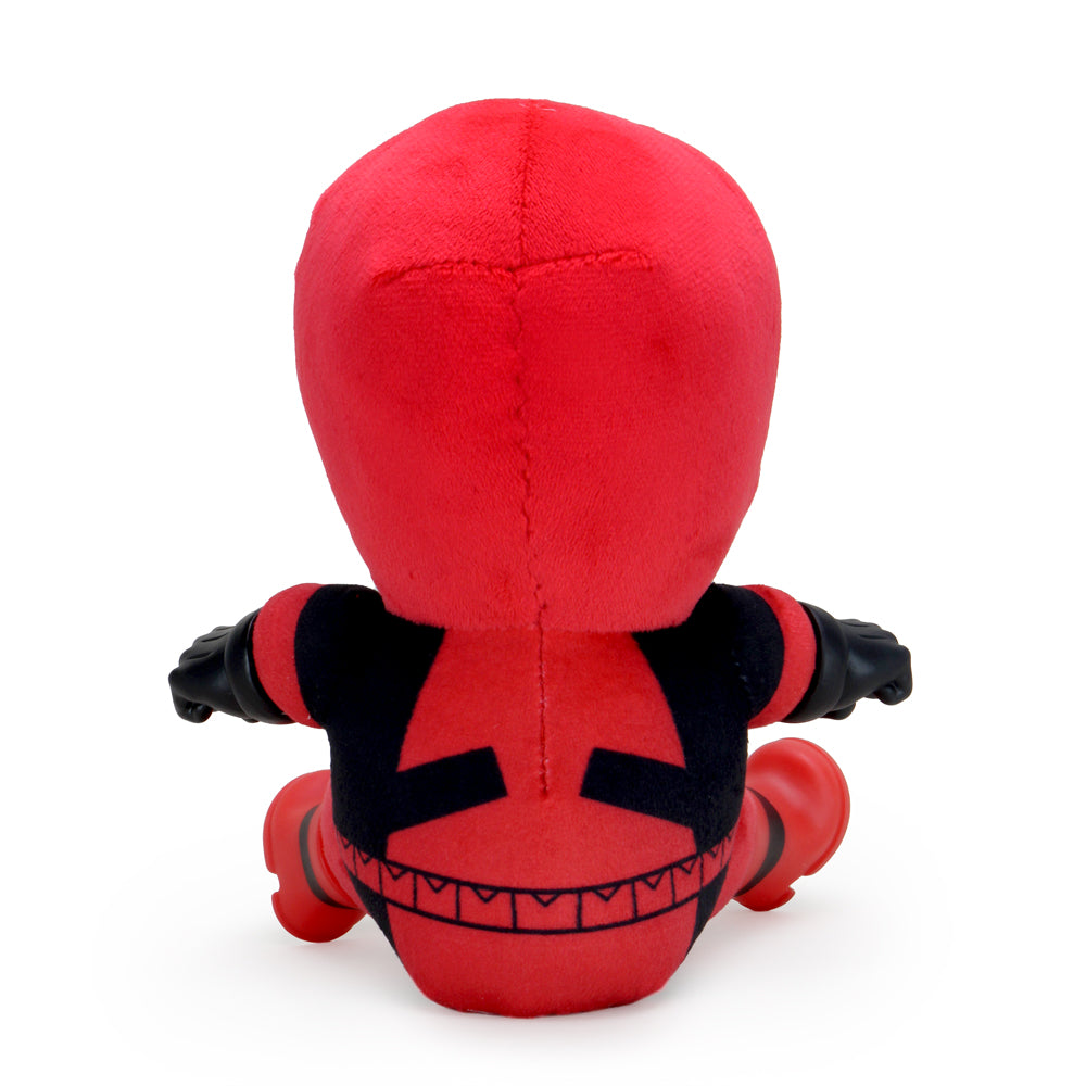 Marvel Deadpool Roto Phunny plush by Kidrobot, soft and cuddly Deadpool character toy with detailed costume features.
