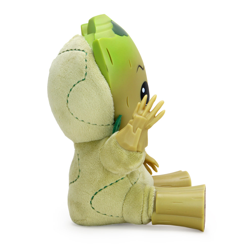 Marvel Guardians of the Galaxy Groot Roto Phunny plush by Kidrobot, soft plush toy featuring Groot from the Marvel Guardians of the Galaxy.