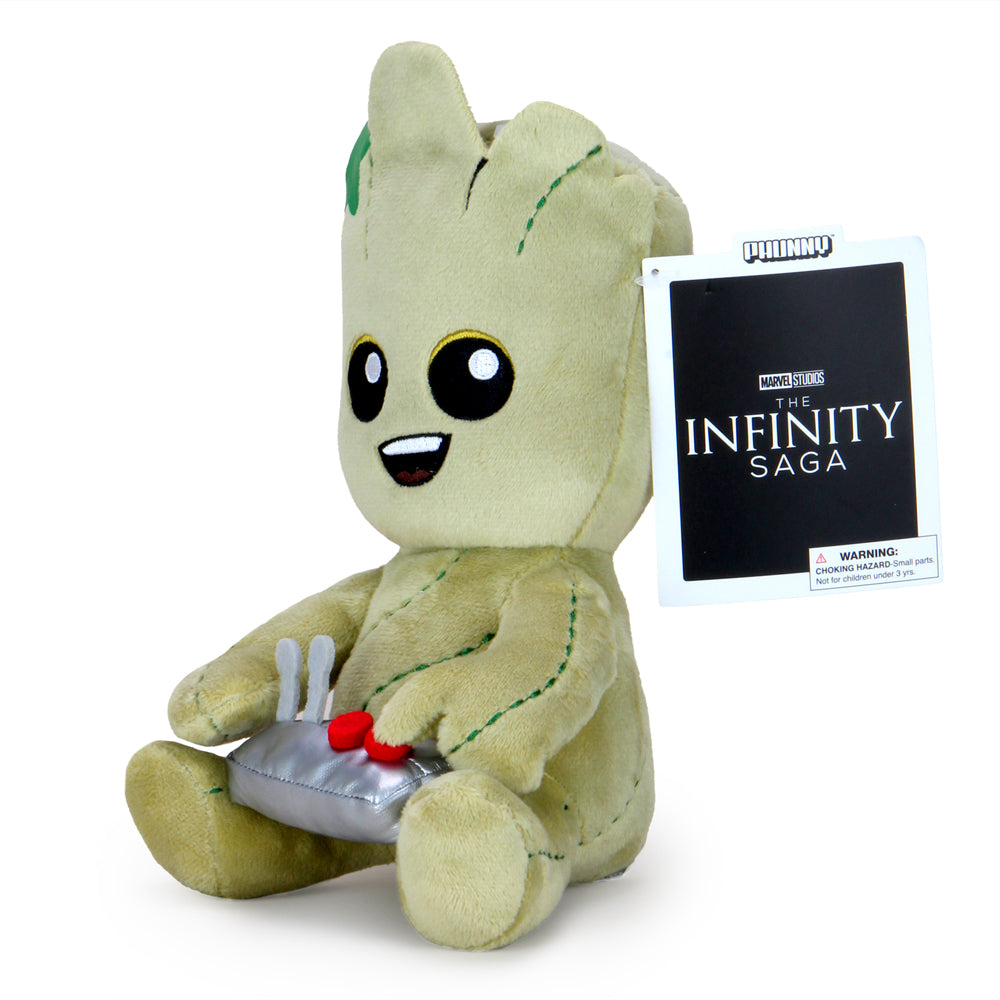 Marvel Guardians of the Galaxy Teen Groot Phunny plush, soft and cuddly toy from the Marvel video gamer collection.