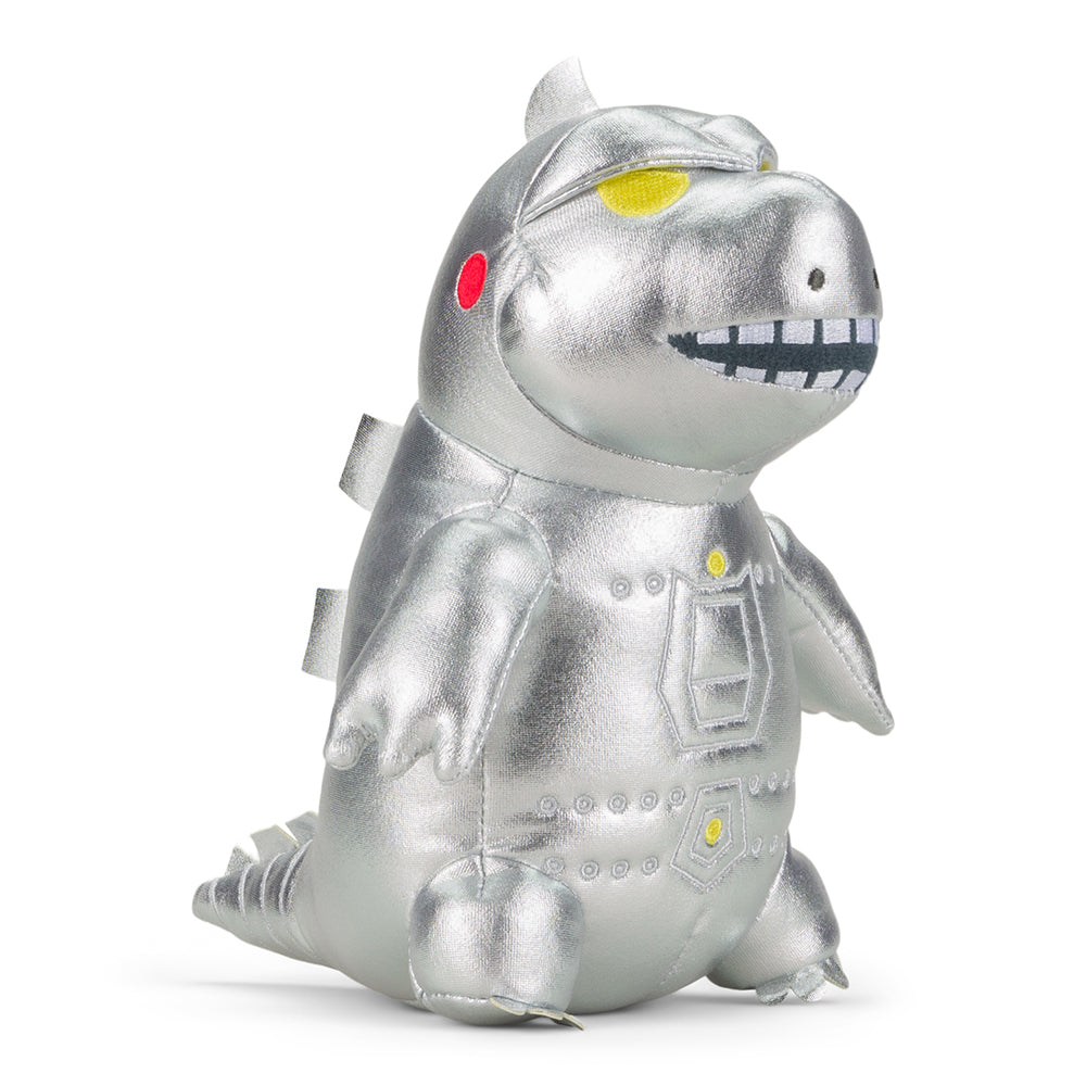 MechaGodzilla Phunny plush toy by Kidrobot featuring a detailed, soft plush figure of the iconic monster from the Godzilla series.
